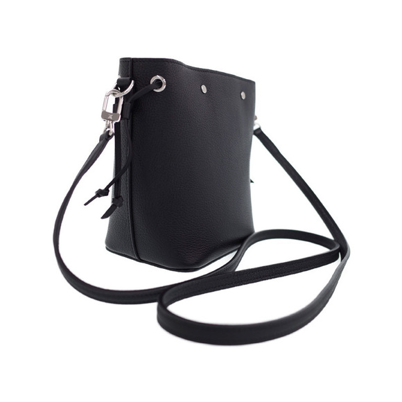 Louis Vuitton Nano LockMe Bucket Shoulder Bag Black - Picture 2 of 9